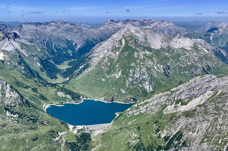 Helicopter View on a Lake