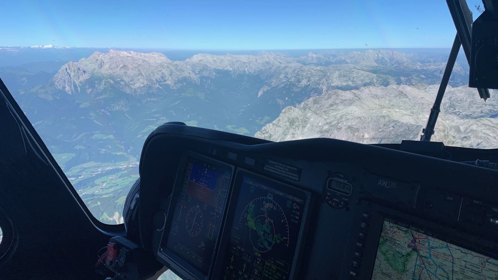 AW 139 Helicopter Cockpit